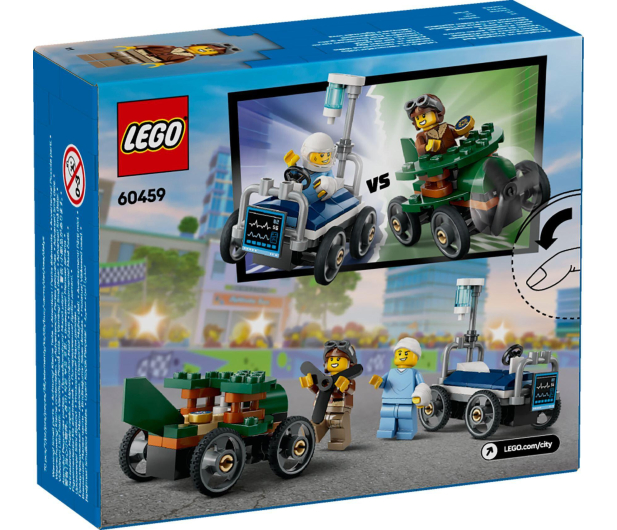 LEGO City 60459 Zestaw wyścigówek: samolot kontra łóżko szpitalne - 1298088 - zdjęcie 3